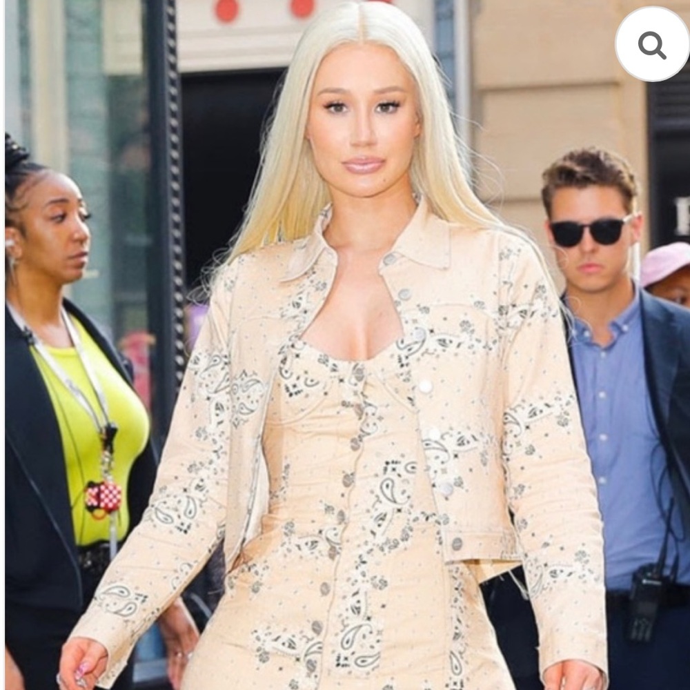 miaou lex bandana cropped jacket size small